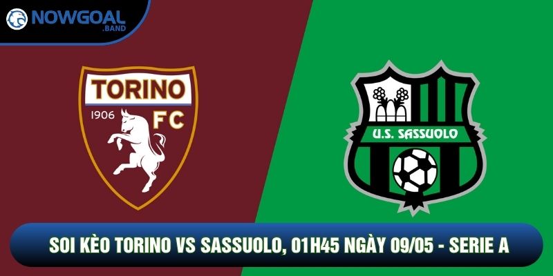 Soi Kèo Torino Vs Sassuolo, 01h45 Ngày 09/05 - Serie A